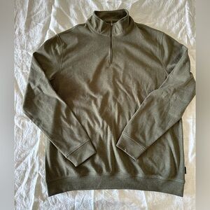 Kenneth Cole Men's Green Zip-Up Sweater